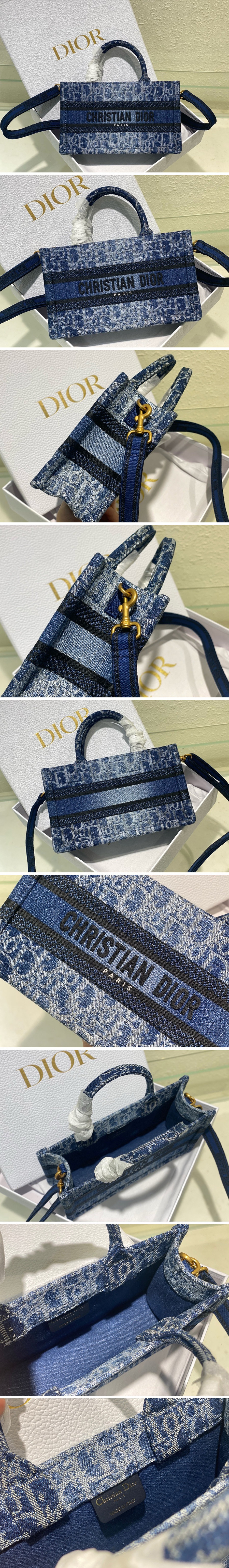 [홍콩명품,Christian Dior] 디올 24SS 로고 오블리크 BOOK 미니 핸드백 토트백 (블루), BGM3814, 홍콩명품가방,명품쇼핑몰,크로스백,핸드백,구매대행