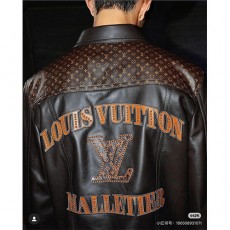 [홍콩명품.LOUIS VUITTON] 루이비통 24SS 로고 모노그램 레더 가죽 자켓 (브라운), BM16377, TOM, 홍콩명품의류,구매대행,온라인명품