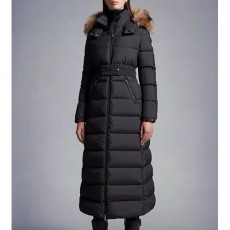 [홍콩명품.MONCLER] 몽클레어 24SS 로고 여성 HUDSON 덕다운 후드 롱 패딩 자켓 (블랙), BM16768, S1F, 홍콩명품의류,구매대행,온라인명품