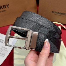 [홍콩명품.Burberry] 버버리 24SS 로고 레더 가죽 벨트 (블랙-은장), 3.5cm, BT1356, BRB, 명품레플리카,인터넷쇼핑몰,남자명품,해외직구