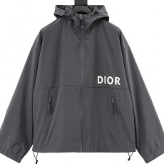 [홍콩명품,Christian Dior] 디올 24SS 로고 프린트 후드 바람막이 자켓 (그레이), BM16877, TOP, 홍콩명품의류,구매대행,온라인명품