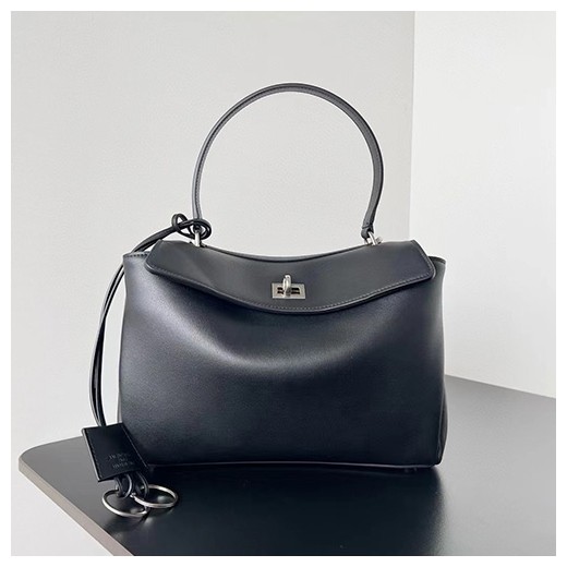 [홍콩명품.BALENCIAGA] 발렌시아가 24SS 로고 레더 가죽 핸드백 크로스백 (블랙), BGM4220, JL, 홍콩명품가방,명품쇼핑몰,크로스백,핸드백,구매대행