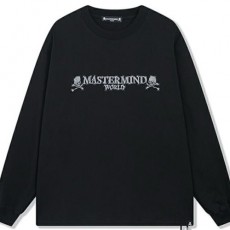 [홍콩명품.MASTERMIND] 마스터마인드 24SS 로고 스컬 맨투맨 티셔츠 (블랙), BM17439, JU, 홍콩명품의류,구매대행,온라인명품