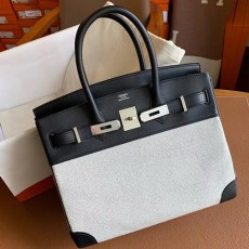 [홍콩명품.Hermes] 에르메스 24SS 로고 Birkin 30cm 캔버스 토트백 핸드백 (그레이-은장), BGM4274, H3, 홍콩명품가방,명품쇼핑몰,크로스백,핸드백,구매대행