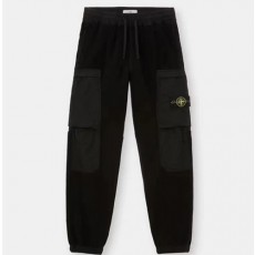 [홍콩명품.Stone Island] 스톤아일랜드 23SS 로고 플리스 조거 팬츠 바지 (블랙), BM17870, X2, 홍콩명품의류,구매대행,온라인명품
