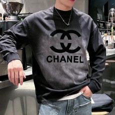 [홍콩명품.CHANEL] 샤넬 24SS 로고 프린트 워싱 맨투맨 티셔츠 (블랙), BM17881, JU, 홍콩명품의류,구매대행,온라인명품