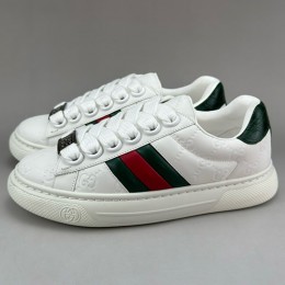 [가격문의][홍콩명품.Gucci] 구찌 24SS 로고 남여 레더 가죽 스니커즈 운동화 (2컬러), SE4363, S3, 명품스니커즈,운동화,구두,로퍼,하이탑,신발