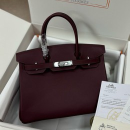 [가격문의][홍콩명품.Hermes] 에르메스 24SS 로고 Birkin 30cm 토트백 핸드백 (와인-은장), BGM4309, H3, 홍콩명품가방,명품쇼핑몰,크로스백,핸드백,구매대행