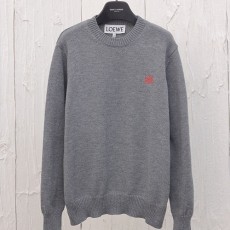 [홍콩명품.LOEWE] 로에베 25SS 로고 자수 니트 스웨터 (그레이), BM18106, JU, 홍콩명품의류,구매대행,온라인명품