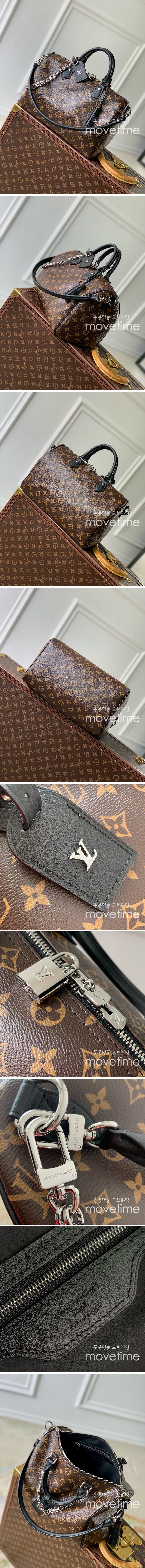 [홍콩명품.LOUIS VUITTON] 루이비통 25SS 로고 모노그램 반둘리에 다크 스피디 소프트 30 숄더백 M12243, BGM4363, BDA, 홍콩명품가방,명품쇼핑몰,크로스백,핸드백,구매대행