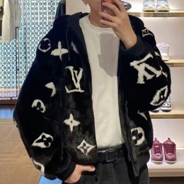 [홍콩명품.LOUIS VUITTON] 루이비통 25SS 로고 모노그램 밍크코트 (블랙), BM18286, TOM, 홍콩명품의류,구매대행,온라인명품