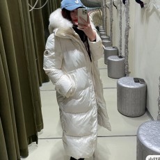 [홍콩명품.MONCLER] 몽클레어 25SS 로고 여성 폭스퍼 구스 다운 롱패딩 자켓 (2컬러), BM18408, PG, 홍콩명품의류,구매대행,온라인명품