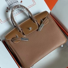 [홍콩명품.Hermes] 에르메스 25SS 로고 BIRKIN 30 토트백 핸드백 (브라운-은장), BGM4558, H3, 홍콩명품가방,명품쇼핑몰,크로스백,핸드백,구매대행