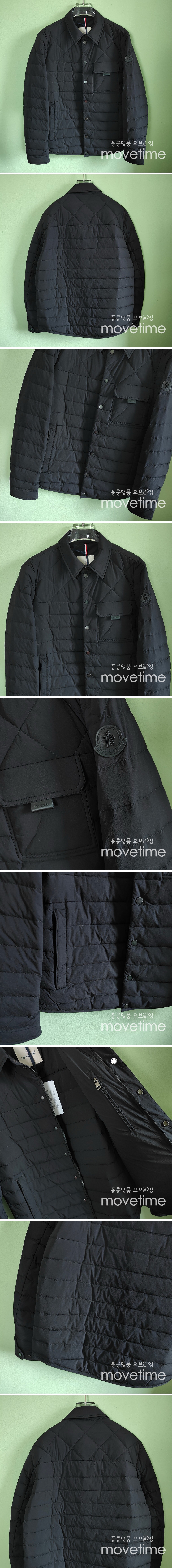 [홍콩명품.MONCLER] 몽클레어 25SS 로고 카라 경량 다운 패딩 자켓 (블랙), BM18988, JL, 홍콩명품의류,구매대행,온라인명품