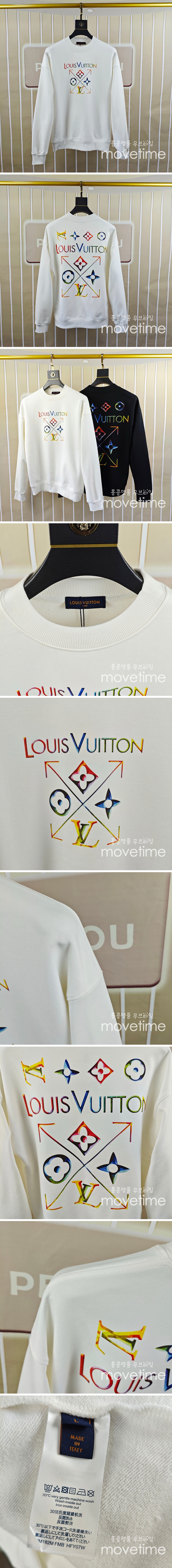 [홍콩명품.LOUIS VUITTON] 루이비통 25SS 로고 그래픽 프린트 맨투맨 티셔츠 (2컬러), BM18994, G5, 홍콩명품의류,구매대행,온라인명품