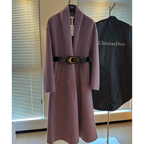 [홍콩명품,Christian Dior] 디올 25SS 로고 여성 캐시미어 벨티드 롱 코트 자켓 (3컬러), BM19198, MKD, 홍콩명품의류,구매대행,온라인명품