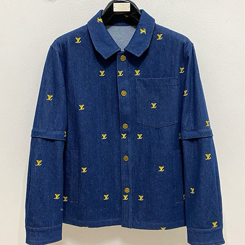 [홍콩명품.LOUIS VUITTON] 루이비통 25SS 로고 데님 카라 자켓, BM19497, G5, 홍콩명품의류,구매대행,온라인명품