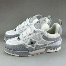 [홍콩명품.LOUIS VUITTON] 루이비통 25SS 로고 SKATE 스니커즈 운동화 (화이트-그레이), SE4627, S3, 명품스니커즈,운동화,구두,로퍼,하이탑,신발