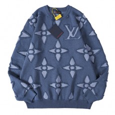 [홍콩명품.LOUIS VUITTON] 루이비통 25SS 로고 모노그램 캐시미어 니트 스웨터 (블루), BM19513, JU, 홍콩명품의류,구매대행,온라인명품