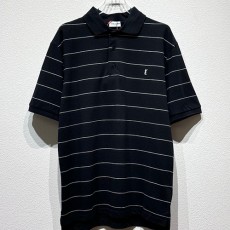 [홍콩명품.YSL] 입생로랑 25SS 로고 자수 스트라이프 카라 폴로 반팔 티셔츠 (블랙), BM19641, KB, 홍콩명품의류,구매대행,온라인명품