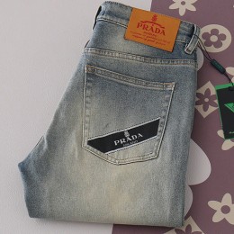 [홍콩명품,PRADA] 프라다 25SS 로고 데님 팬츠 진 청바지, BM19653, HH, 홍콩명품의류,구매대행,온라인명품