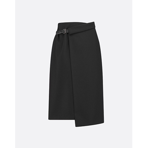 [홍콩명품,Christian Dior] 디올 25SS 로고 여성 벨티드 미디 스커트 (블랙), BM19848, 13C, 홍콩명품의류,구매대행,온라인명품