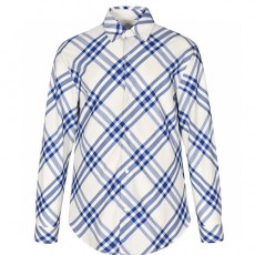 [홍콩명품.Burberry] 버버리 25SS 로고 체크패턴 남방 셔츠 (화이트), BM20002, S1F, 홍콩명품의류,구매대행,온라인명품