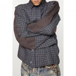 [홍콩명품.ACNE STUDIO] 아크네스튜디오 25SS 로고 체크패턴 오버핏 자켓, BM20039, JL, 홍콩명품의류,구매대행,온라인명품
