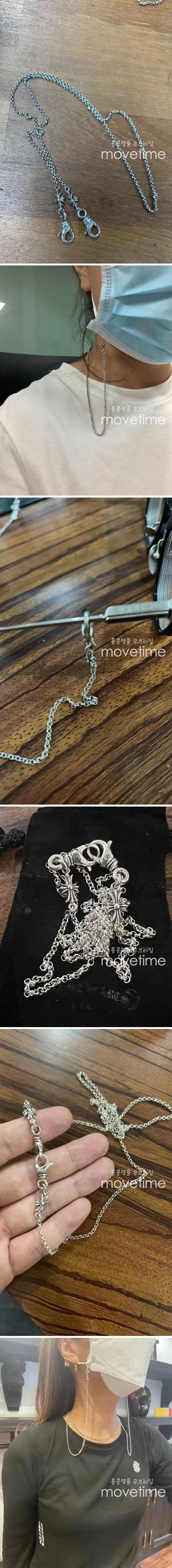 [가격문의][홍콩명품.Chrome Hearts] 크롬하츠 25SS 로고 925실버 안경걸이 스트렙, ET2832, CR1, 홍콩명품의류,구매대행,온라인명품