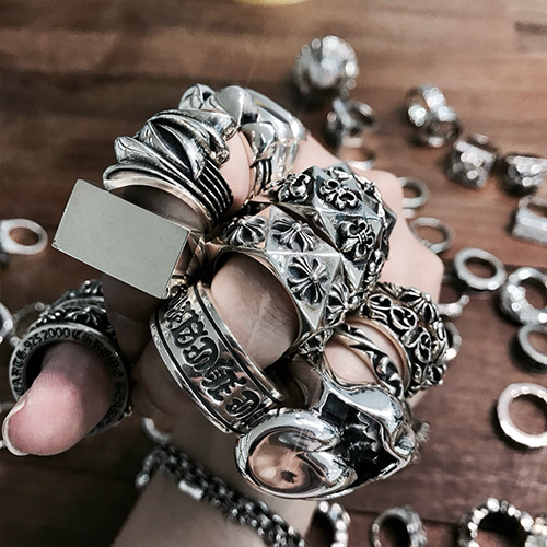 [가격문의][홍콩명품.Chrome Hearts] 크롬하츠 25SS 로고 925실버 링 반지 모음, ET2836, CR1, 홍콩명품의류,구매대행,온라인명품
