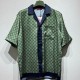 [홍콩명품.Gucci] 구찌 25SS 로고 GG수프림 파자마 반팔 티셔츠 + 쇼츠 반바지 상하의 세트 (그린), BM20265, KB, 홍콩명품의류,구매대행,온라인명품