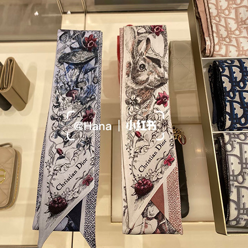 [홍콩명품,Christian Dior] 디올 25SS 로고 Twilly 6-105 실크 스카프 머플러 (2컬러), ET2907, JX, 홍콩명품의류,구매대행,온라인명품