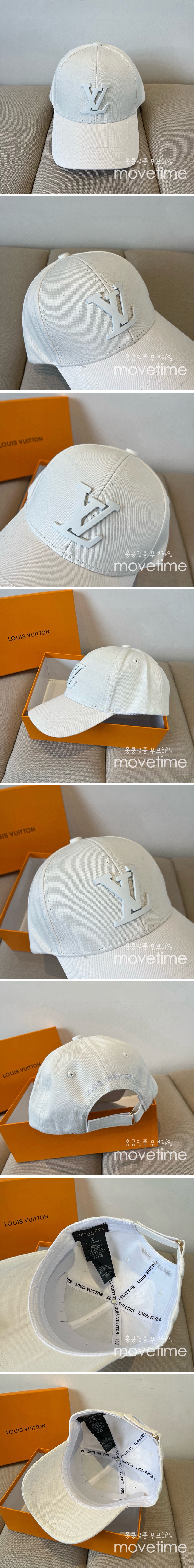 [홍콩명품.LOUIS VUITTON] 루이비통 25SS 로고 볼캡 모자 (화이트), CA0360, 홍콩명품쇼핑몰,인터넷명품,온라인명품사이트,남자명품,해외직구