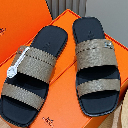 [홍콩명품.Hermes] 에르메스 25SS 로고 PARIS 샌들 슬리퍼 (브라운), SE4843, S2, 명품스니커즈,운동화,구두,로퍼,하이탑,신발