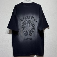 [홍콩명품.Chrome Hearts] 크롬하츠 25SS 로고 워싱 반팔 티셔츠 (2컬러), BM20814, KB, 홍콩명품의류,구매대행,온라인명품
