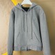 [홍콩명품.LOUIS VUITTON] 루이비통 25SS 로고 울 캐시미어 후드 집업 자켓 (그레이), BM20985, JU, 홍콩명품의류,구매대행,온라인명품
