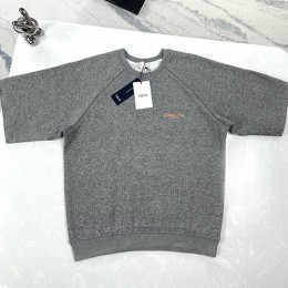 [홍콩명품,Christian Dior] 디올 25SS 로고 자수 니트 반팔 티셔츠 + 쇼츠 반바지 상하의 세트 (그레이), BM21008, JU, 홍콩명품의류,구매대행,온라인명품