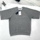 [홍콩명품,Christian Dior] 디올 25SS 로고 자수 니트 반팔 티셔츠 + 쇼츠 반바지 상하의 세트 (그레이), BM21008, JU, 홍콩명품의류,구매대행,온라인명품