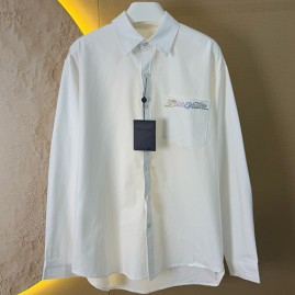 [홍콩명품.LOUIS VUITTON] 루이비통 25SS 로고 스터드 장식 남방 셔츠 (화이트), BM21023, JU, 홍콩명품의류,구매대행,온라인명품