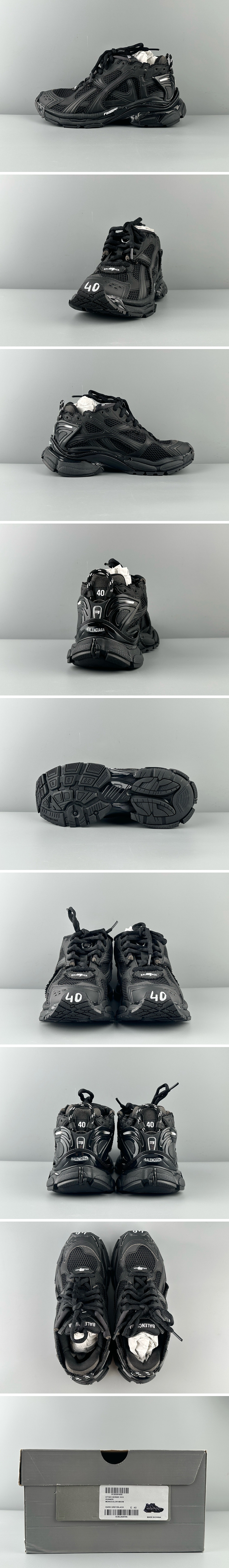 [홍콩명품.BALENCIAGA] 발렌시아가 25SS 로고 남여 Runner 7.0 스니커즈 운동화 (블랙), SE4994, S3, 명품스니커즈,운동화,구두,로퍼,하이탑,신발