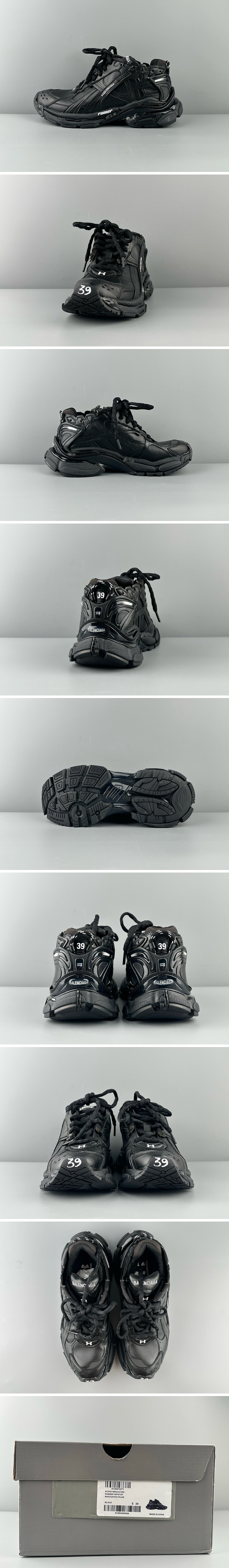 [홍콩명품.BALENCIAGA] 발렌시아가 25SS 로고 남여 Runner 7.0 스니커즈 운동화 (블랙), SE4997, S3, 명품스니커즈,운동화,구두,로퍼,하이탑,신발