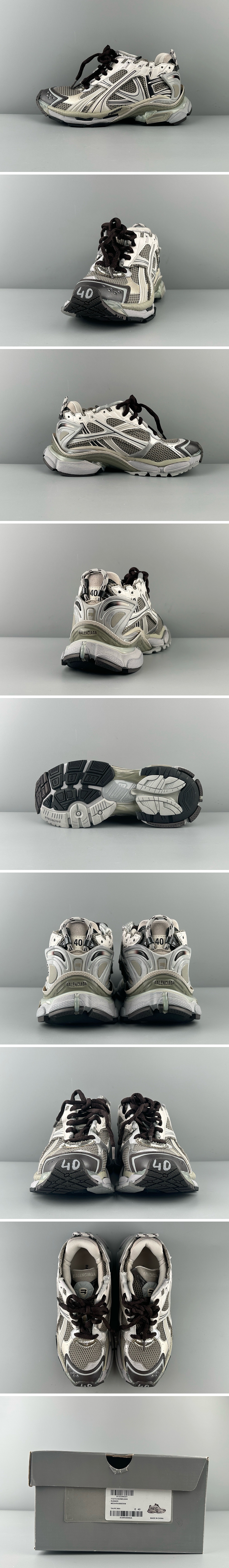 [홍콩명품.BALENCIAGA] 발렌시아가 25SS 로고 남여 Runner 7.0 스니커즈 운동화 (실버-그레이), SE5000, S3, 명품스니커즈,운동화,구두,로퍼,하이탑,신발