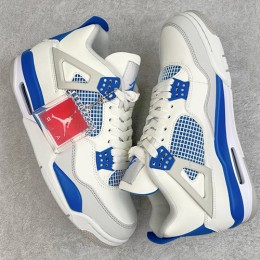[가격문의][홍콩명품.NIKE] 나이키 25SS 로고 남여 에어 조던 AJ4 Retro 스니커즈 운동화 (화이트-블루), SE5015, S3, 명품스니커즈,운동화,구두,로퍼,하이탑,신발