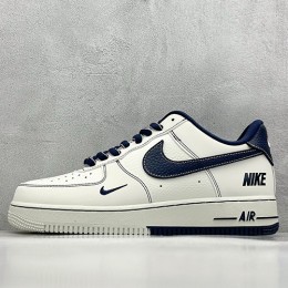 [가격문의][홍콩명품.NIKE] 나이키 25SS 로고 남여 Air Force 스니커즈 운동화 (화이트-네이비), SE5021, S3, 명품스니커즈,운동화,구두,로퍼,하이탑,신발