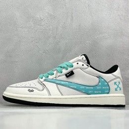 [가격문의][홍콩명품.NIKE] 나이키 25SS 로고 남여 에어 조던 AJ1 오프화이트 콜라보 스니커즈 운동화 (화이트-스카이블루), SE5024, S3, 명품스니커즈,운동화,구두,로퍼,하이탑,신발