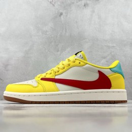 [가격문의][홍콩명품.NIKE] 나이키 25SS 로고 남여 에어 조던 AJ1 로우탑 스니커즈 운동화 (노랑-레드), SE5027, S3, 명품스니커즈,운동화,구두,로퍼,하이탑,신발