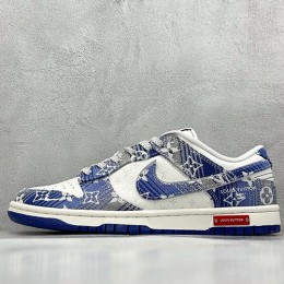 [가격문의][홍콩명품.NIKE] 나이키 25SS 로고 남여 에어 조던 루이비통 모노그램 AJ1 로우탑 스니커즈 운동화 (화이트-블루), SE5041, S3, 명품스니커즈,운동화,구두,로퍼,하이탑,신발