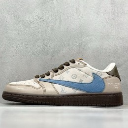 [가격문의][홍콩명품.NIKE] 나이키 25SS 로고 남여 에어 조던 루이비통 모노그램 AJ1 로우탑 스니커즈 운동화 (아이보리-베이지), SE5043, S3, 명품스니커즈,운동화,구두,로퍼,하이탑,신발
