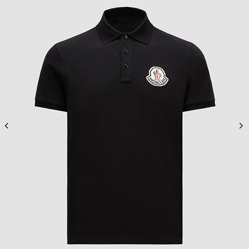 [가격문의][홍콩명품.MONCLER] 몽클레어 25SS 로고 카라 폴로 반팔 티셔츠 (블랙), BM21047, JL, 홍콩명품의류,구매대행,온라인명품