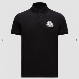 [가격문의][홍콩명품.MONCLER] 몽클레어 25SS 로고 카라 폴로 반팔 티셔츠 (블랙), BM21047, JL, 홍콩명품의류,구매대행,온라인명품